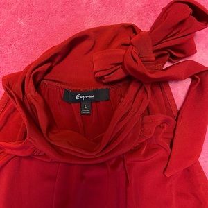 Express High-Neck Bow Dress